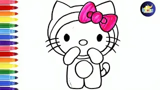 Hello Kitty Coloring Pages, How To Draw Cute Hello Kitty @dibujos-felices @HelloKittyandFriends