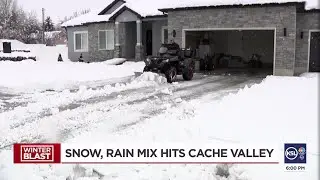 &lsquo;The groundhog was wrong&rsquo;: Heavy snow, rain mix hits Cache Valley Utah