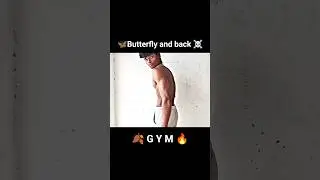 Butterfly 🦋 aur Back 💪 ka real gym flex!Yeh video sirf body dikhane ke liye nahi,