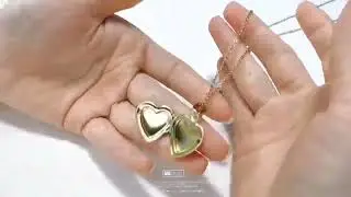 Wholesale Stainless Steel jewelry Tarnish Free 18k gold heart locket pendant necklace for women