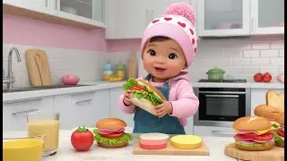 Sandwich Stack Song 🥪👶 | Exciting Food Stacking & Learning Adventure for Little Explorers