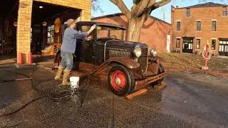 1930 Ford Model A - First Wash in 50 Years!
