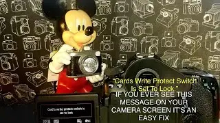 #Camera SEE THIS MSG ON YOUR CAMERA SCREEN&ldquo;CARDS WRITE PROTECT SWITCH IS SET TO LOCK&rdquo;IT&rsquo;S A EASY FIX