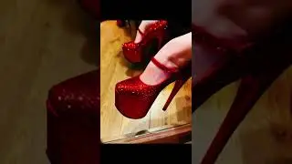 Dorothy isn't in Kansas anymore... 👠✨ Ruby Slippers! Ruby Strippers!! #highheels #heels #Dorothy