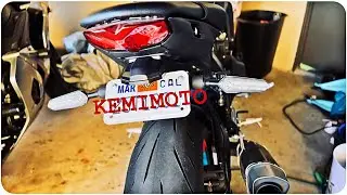 Установка и обзор комплекта Fender Eliminator для Yamaha MT-09 2022 года