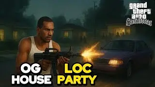 GTA San Andreas &ndash; House Party Mission | CJ Defends Grove Street |  Walkthrough Gameplay Part 20