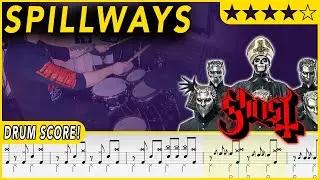 Spillways - Ghost | DRUM SCORE Sheet Music | #448 DRUMSCRIBE