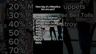 How big of a Metallica fan are you? #metallica #metal #metallicafan #masterofpuppets #entersandman
