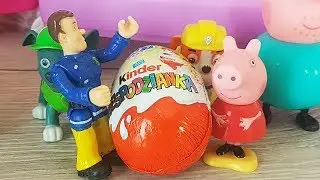 Bajka Świnka Peppa po polsku 2018 - Spadające jajko niespodzianka z Strażak Sam i Psi Patrol