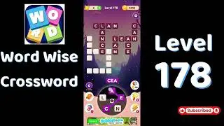 Word Wise Crossword Level 178 Answers 🧠🧩 | Relaxing Crossword Puzzle | SolutionGuruji
