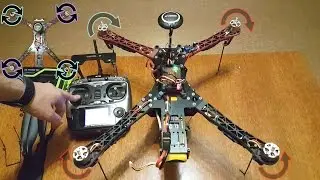 Подключение регуляторов (30A) + моторов (2212 920KV) + контроллера (APM )