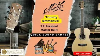 Maton - T.E. Personal Master Built  - Demo at Gladesville Guitar Factory
