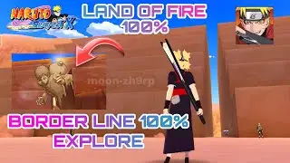 Border Line 100% explore | Naruto slugfest x | Land of wind Border line 100% complete explore