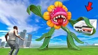 Franklin Found Mysterious Monster Plant and Save his House In Indian Bike Driving 3D