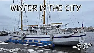 ❄️ Winter in the city Saint Petersburg , Russia (-4C&deg;)