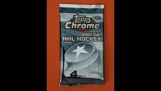 2001-2002 Topps CHROME hobby hockey pack with Brian Leetch & Felix Potvin!