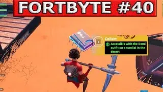 FORTNITE FORTBYTE #40 Accessible with the Demi outfit on a sundial in the desert Location!!