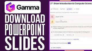 Как загрузить презентацию/слайды PowerPoint из приложения Gamma 2025 (ЛЕГКО!)