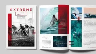 Professional Magazine Template: Sports Magazine
