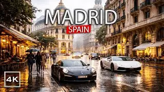 🇪🇸 Madrid Gran Via Street 🎄✨ |  4K Walking Tour (No Music)