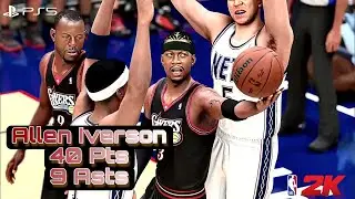 NBA 2K - Allen Iverson Leads Big 3 (40 PTS & 9 AST) vs. Nets Big 3 | MyNBA Eras 2004-05 Season