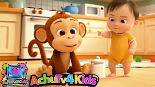 👶 Johnny Johnny Yes Papa Remix - Monkey Songs | Fun Kids Rhymes | AchuTV4Kids