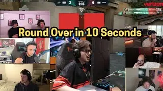 Valorant streamers react to the fastest round yet in this VCT #vct #vctamericas