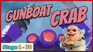 Region LK Top 10 | GunBoat Mega Crab  [2025] Stage 1-70 [Full Gameplay] | Boom Beach