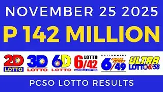 Lotto Result Today 9pm November 25 2025 PCSO