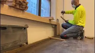 Window sill with screen
