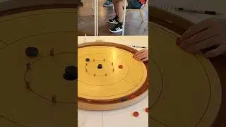 The beauty of crokinole 6. (Hard double takeout)