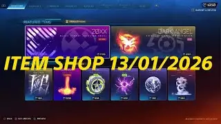 Rocket League item shop 13/01/2026 - PINK DAR ANGEL & CRIMSON FLAME RAIN