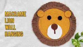 DIY Macrame Lion Pattern | Macrame Lion Tutorial | Macrame Lion Wall Hanging | Macrame Animal