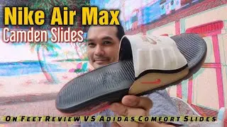 Nike Air Max Camden On Feet Review : Comfort Test versus Adidas Comfort Slides