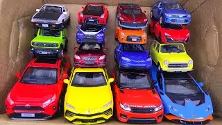 Box Full of cars, Toyota Trueno, Camry, Nissan GTR R35, Tesla X, Lykan Hypersport, Lancer, Jimny