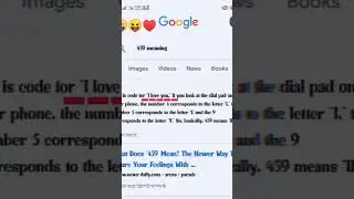 459 Meaning I Love You &hearts;️//#shorts #love #vairal