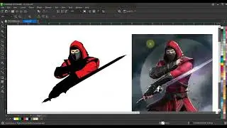 Ninja Gaming Logo Design Tutorial For Beginners - Coreldraw with Ahsan Sabri