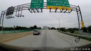 K Truss Bridge in Baltimore, MD on I-895 S.