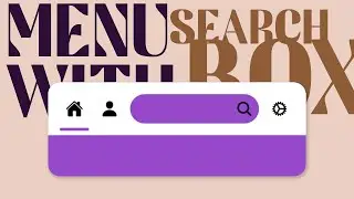 Mobile Navigation Bar with Search Box in Html Css Javascript