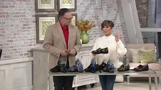 Alegria Printed Nubuck Slip-On Shoes with Cross Strap - Lauryn on QVC