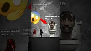 TERRIFYING SKIBIDI TOILET | SIZE COMPARISON