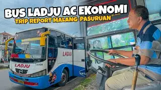 KELUAR TERMINAL LANGSUNG BALAPAN !! | Trip Bus Ladju AC Ekonomi Malang-Pasuruan