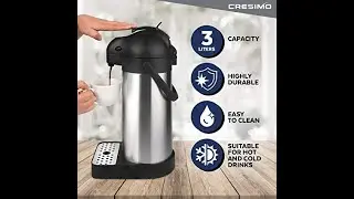 3L Stainless Steel Airpot Carafe Coffee Dispenser Review