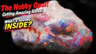 Taking on an Australian Nobby Opal Cutting into a gemstone!!
