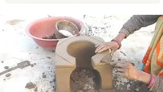 How to make Traditional Chulha । Primitive Technology Oven and Chulha।Beautiful chulha Design#vairl