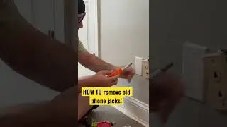 HOW TO Remove Old Phone Jacks