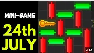 mini game 24th July ,24 July mini game , hamaster keys game ,hamaster keys puzzle solved