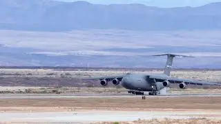 C-130, C-17 & C-5M Formation Over Fort Huachuca | Winter Training at AATTC | Jan 2024
