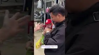 Cubis Monkey obediently goes to the market with Dad! #monkey #babymonkey