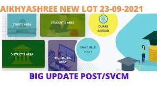 Aikyashree Scholarship New UPDATES 2021 |Aikyashree LOT GENERATE 23-08-2021, 